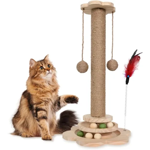 Interactive Cat Scratching Post