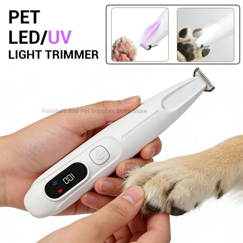 New LED/UV light dog paw trimmer