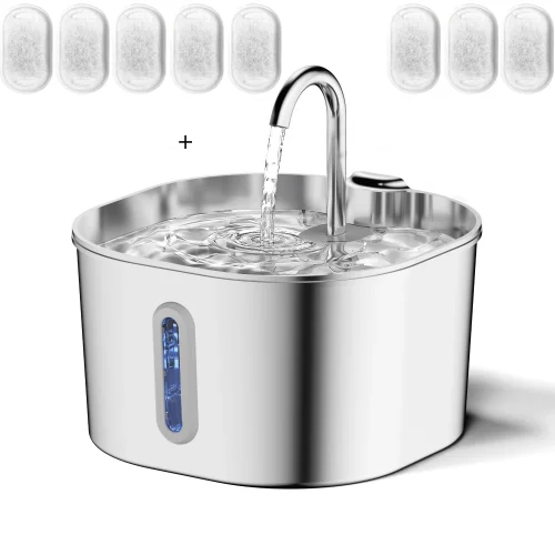 2.2L 5V USB Stainless Steel Cat Water Fountain
