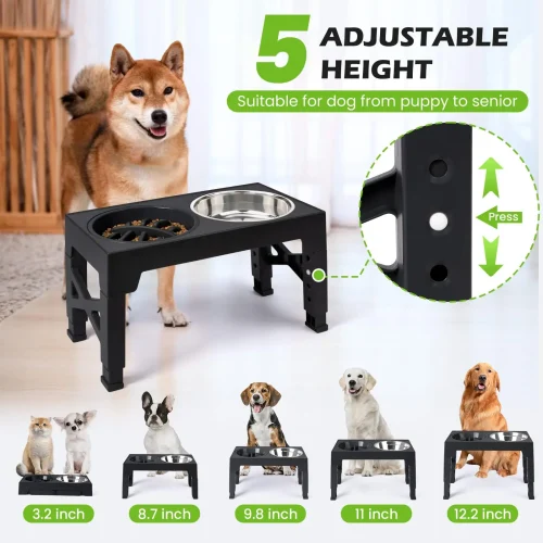Elevated Dog Feeder Bowls